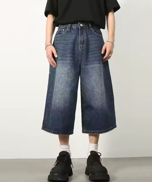 sevens（セブンズ）の「【sevens】Y2K風トレンド7分丈デニム