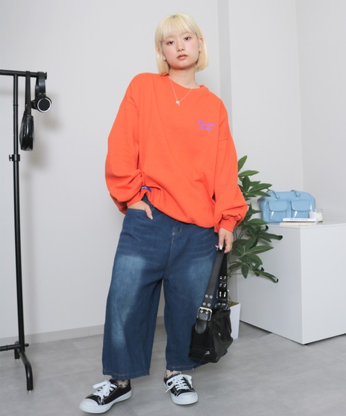 CONP 24SS 七分丈パンツ デニムパンツ y2k ジョーツ sevens（セブンズ）の「【sevens】Y2K風トレンド7分丈デニムパンツ