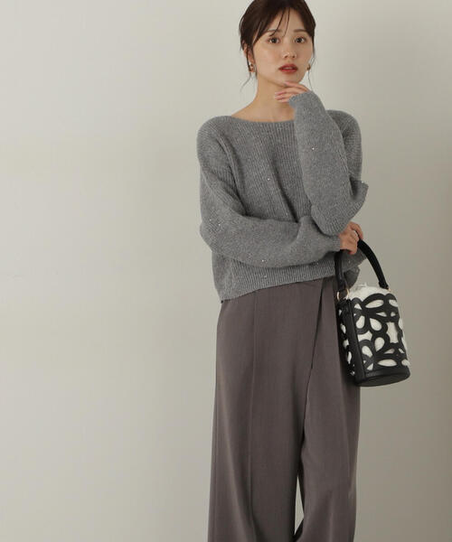 PROPORTION BODY DRESSING（プロポーションボディドレッシング）の「スパンコールニット / 1214270005（ニット/セーター・レディース・ブルー/グレー系その他/ホワイト系その他/パープル・SMALL/MEDIUM）」の9枚目の写真