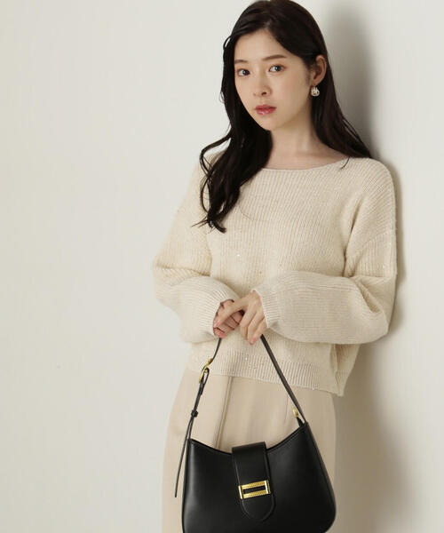 PROPORTION BODY DRESSING（プロポーションボディドレッシング）の「スパンコールニット / 1214270005（ニット/セーター・レディース・ブルー/グレー系その他/ホワイト系その他/パープル・SMALL/MEDIUM）」の12枚目の写真