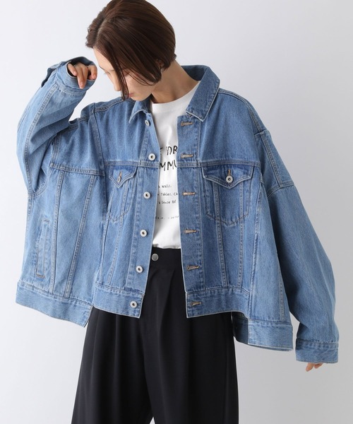 LEPSIM(レプシィム)の「ハギハギデニムジャケット 147365(デニムジャケット・レディース・ライトブルー・FREE)」の6枚目の写真