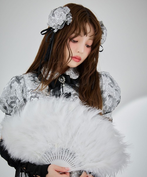 アームウォーマー付きフレアスカートチャイナ 【コスプレ点セット