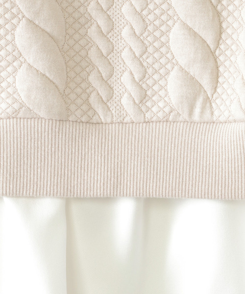 ikka(イッカ)の「フクレジャカード襟裾フリルプルオーバー(120~160cm)(Tシャツ/カットソー・キッズ・ネイビー/ベージュ・120/130/140/150/160)」の18枚目の写真