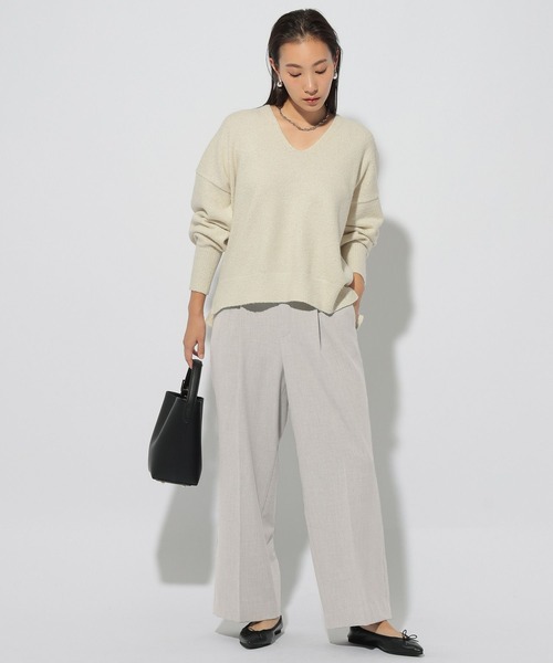 その他 R セール】スリムウォームワイドパンツ＜低身長サイズあり＞/133680