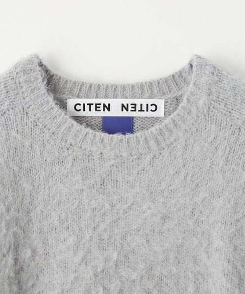 CITEN（シテン）の「＜CITEN＞ シャギーニット（ニット/セーター・レディース・ライトグレー/コバルトブルー/オレンジ/ダークグレー・FREE）」の9枚目の写真
