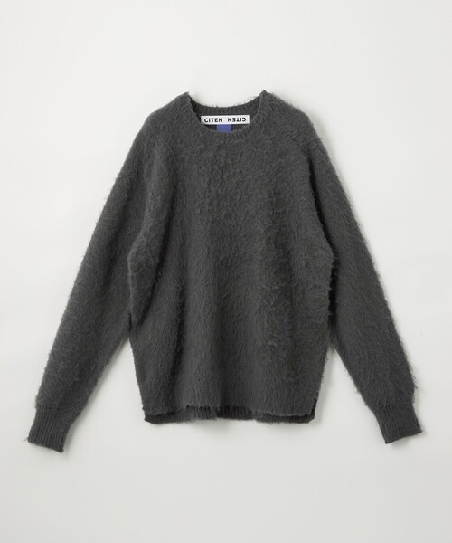 CITEN（シテン）の「＜CITEN＞ シャギーニット（ニット/セーター・レディース・ライトグレー/コバルトブルー/オレンジ/ダークグレー・FREE）」の14枚目の写真