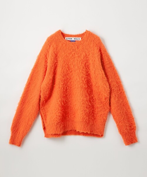 CITEN（シテン）の「＜CITEN＞ シャギーニット（ニット/セーター・レディース・ライトグレー/コバルトブルー/オレンジ/ダークグレー・FREE）」の18枚目の写真