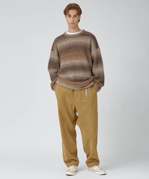 AH ABAHOUSE（エーエイチアバハウス）の「【AH ABAHOUSE】ブークレーヤーン グラデーション ニット（ニット/セーター・メンズ・パープル/ブラック/ブラウン・48/46）」の12枚目の写真