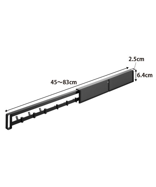 tower（タワー）の「tower（タワー）マグネット冷蔵庫横隠せるスライドフック（キッチン収納・レディース・ブラック/ホワイト・ONE SIZE）」の17枚目の写真