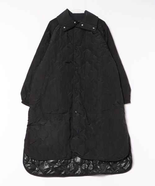 MARKEY'S(マーキーズ)の「キルティングハイカラーコート/おとな(その他アウター・レディース・ブラック/カーキ・160cm)」の10枚目の写真