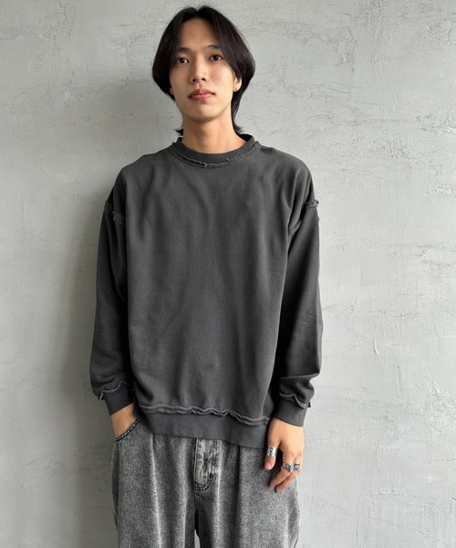 【セール】[ONEITA/オニータ] 別注 インサイドアウト クルーネック フェードスウェット（スウェット）｜JEANS FACTORY （ジーンズファクトリー）