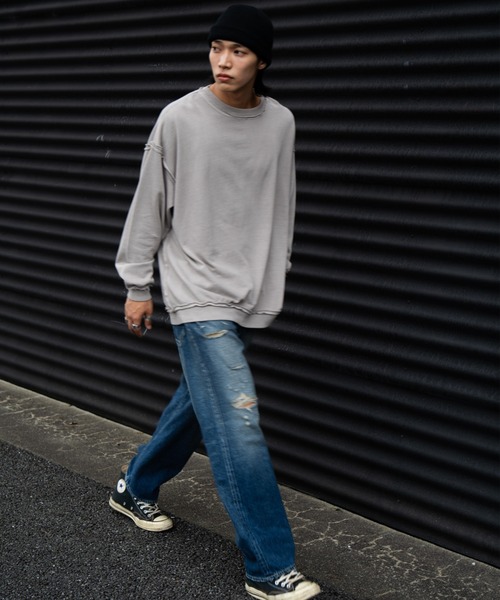 【セール】[ONEITA/オニータ] 別注 インサイドアウト クルーネック フェードスウェット（スウェット）｜JEANS FACTORY （ジーンズファクトリー）