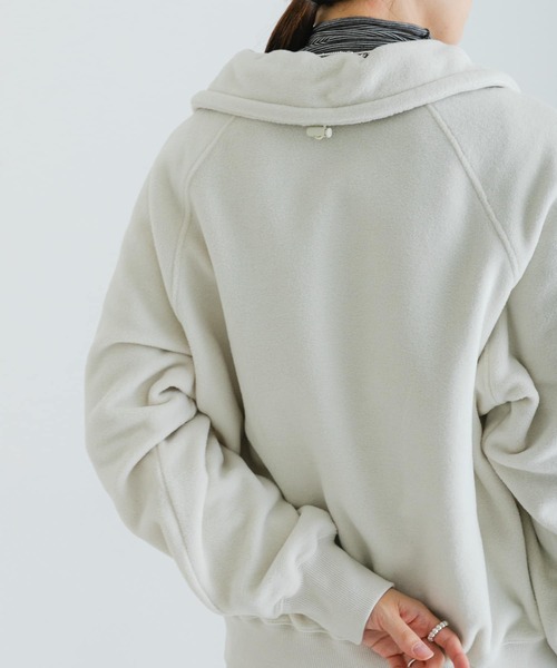 URBAN RESEARCH（アーバンリサーチ）の「フリースハーフジッププルオーバー（Tシャツ/カットソー・レディース・オフホワイト/ネイビー・FREE）」の20枚目の写真