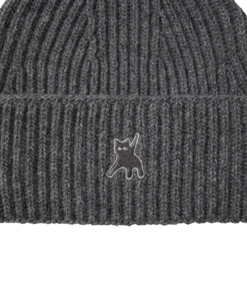 aeae(エーイーエーイー)の「FLASHED CATS BEANIE(ニットキャップ/ビーニー・レディース・チャコール/ブラック/アイボリー・FREE)」の7枚目の写真