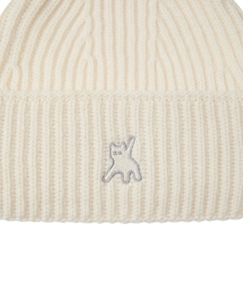 aeae(エーイーエーイー)の「FLASHED CATS BEANIE(ニットキャップ/ビーニー・レディース・チャコール/ブラック/アイボリー・FREE)」の9枚目の写真