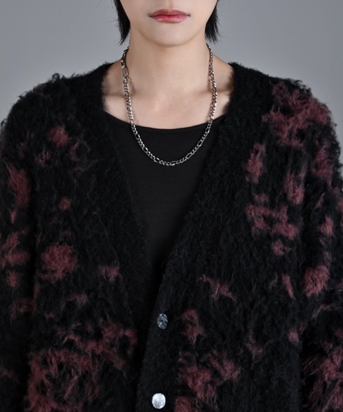 BOUCLE SHAGGY KNIT REVERSIBLE CARDIGAN / ブークレシャギーニット