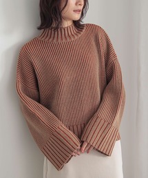 n'OrLABEL | 『配色二重臼ラメハイネックニット』(ニット/セーター)