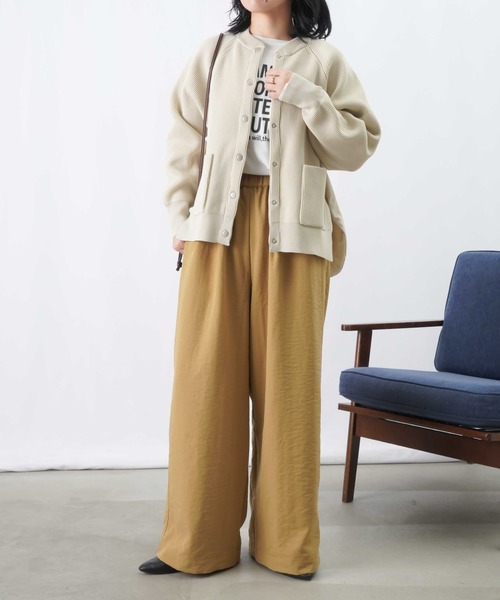 【セール】LC/LLL 中綿ニットブルゾン / 片畦ニット×中綿ドッキングブルゾン（ブルゾン）｜LUCA/LADY LUCK LUCA（ルカ/レディラックルカ）