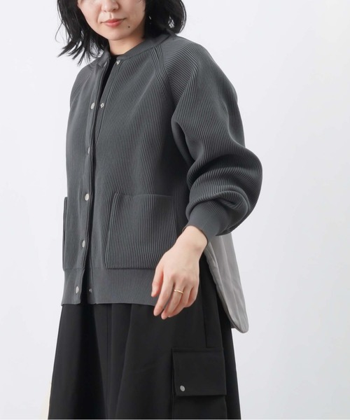 【セール】LC/LLL 中綿ニットブルゾン / 片畦ニット×中綿ドッキングブルゾン（ブルゾン）｜LUCA/LADY LUCK LUCA（ルカ/レディラックルカ）