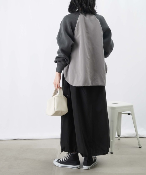 【セール】LC/LLL 中綿ニットブルゾン / 片畦ニット×中綿ドッキングブルゾン（ブルゾン）｜LUCA/LADY LUCK LUCA（ルカ/レディラックルカ）