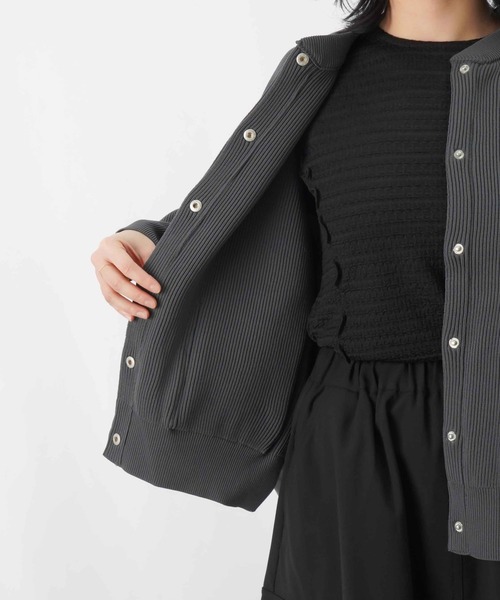 【セール】LC/LLL 中綿ニットブルゾン / 片畦ニット×中綿ドッキングブルゾン（ブルゾン）｜LUCA/LADY LUCK LUCA（ルカ/レディラックルカ）