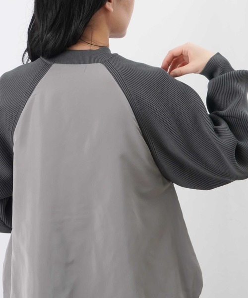 【セール】LC/LLL 中綿ニットブルゾン / 片畦ニット×中綿ドッキングブルゾン（ブルゾン）｜LUCA/LADY LUCK LUCA（ルカ/レディラックルカ）