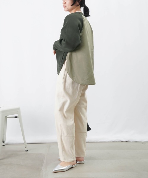 【セール】LC/LLL 中綿ニットブルゾン / 片畦ニット×中綿ドッキングブルゾン（ブルゾン）｜LUCA/LADY LUCK LUCA（ルカ/レディラックルカ）