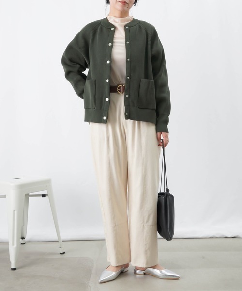 【セール】LC/LLL 中綿ニットブルゾン / 片畦ニット×中綿ドッキングブルゾン（ブルゾン）｜LUCA/LADY LUCK LUCA（ルカ/レディラックルカ）