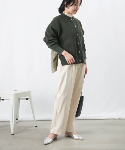 【セール】LC/LLL 中綿ニットブルゾン / 片畦ニット×中綿ドッキングブルゾン（ブルゾン）｜LUCA/LADY LUCK LUCA（ルカ/レディラックルカ）