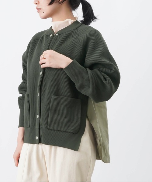 【セール】LC/LLL 中綿ニットブルゾン / 片畦ニット×中綿ドッキングブルゾン（ブルゾン）｜LUCA/LADY LUCK LUCA（ルカ/レディラックルカ）