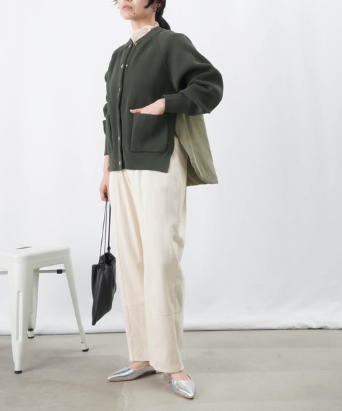 【セール】LC/LLL 中綿ニットブルゾン / 片畦ニット×中綿ドッキングブルゾン（ブルゾン）｜LUCA/LADY LUCK LUCA（ルカ/レディラックルカ）