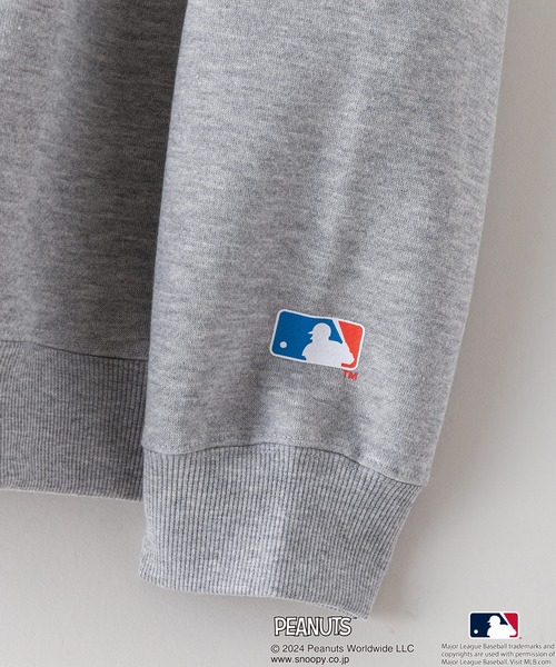 【PEANUTS×MLB】 裏起毛クルーネックスウェット レッドソックス m PEANUTS×MLB】オリジナルデザイン オリジナルデザイン 裏起毛