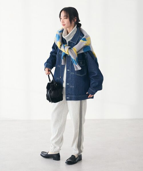 CRAFT STANDARD BOUTIQUE（クラフトスタンダードブティック）の「【ユニセックス】裏毛タートルスウェット（スウェット・レディース・ブラック/ホワイト系その他/カーキ・M/L/XL）」の19枚目の写真