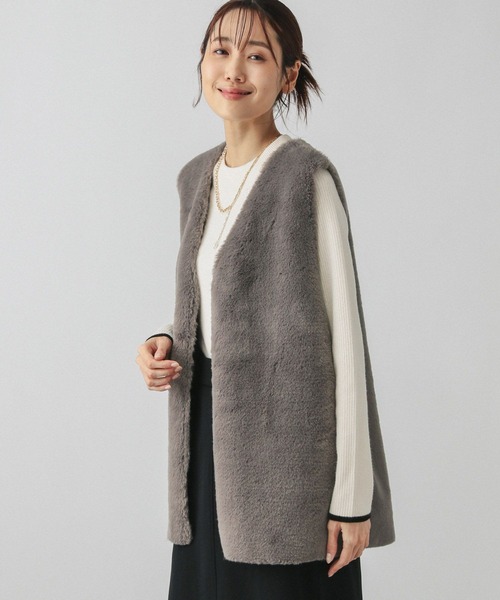 GLOBAL WORK(グローバルワーク)の「リバーシブルフェイクムートン GLOBAL WORK(グローバルワーク)の「リバーシブルフェイクムートン