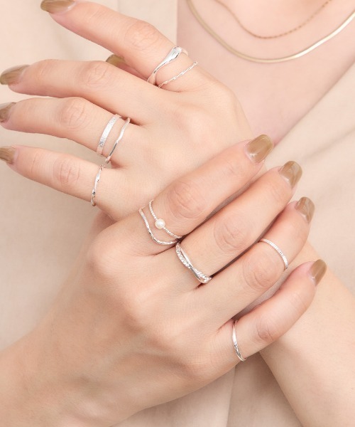 セール】ウェーブメタルリング 10本セット（リング）｜Heartdance