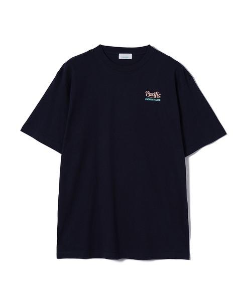 Pacific PICKLE CLUB(パシフィックピックルクラブ)の「PPC COLLEGE LOGO T-SHIRT(Tシャツ/カットソー・メンズ・ネイビー/ホワイト・S/M/L/XL)」の6枚目の写真