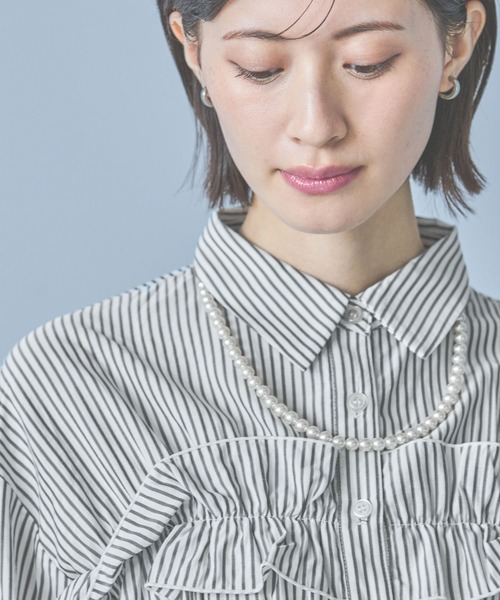 LAKOLE(ラコレ)の「パールグログランネックレス / 250568(ネックレス・レディース・ホワイト・FREE)」の1枚目の写真
