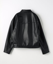 MONKEY TIME(モンキータイム)の「レザーライク ジップ ジャケット MONKEY TIME(モンキータイム)の「レザーライク ジップ ジャケット