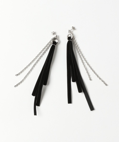 HARE（ハレ）の「ベロアリボンピアス(HARE)（ピアス（両耳用）・レディース・ブラック/レッド・FREE）」の12枚目の写真