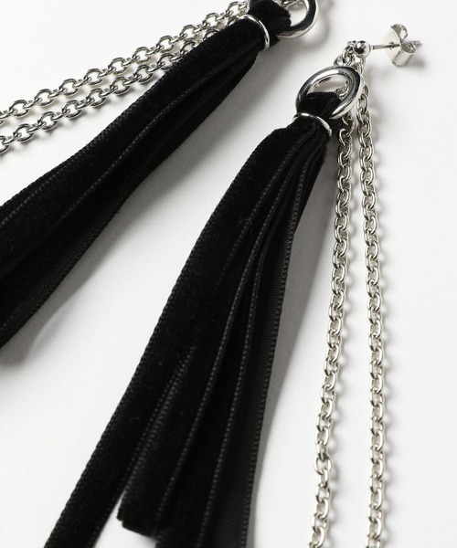 HARE（ハレ）の「ベロアリボンピアス(HARE)（ピアス（両耳用）・レディース・ブラック/レッド・FREE）」の13枚目の写真