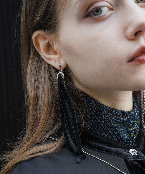 HARE（ハレ）の「ベロアリボンピアス(HARE)（ピアス（両耳用）・レディース・ブラック/レッド・FREE）」の20枚目の写真