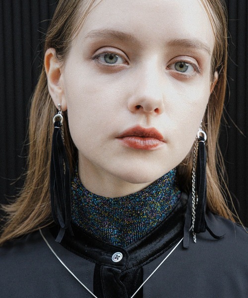 HARE（ハレ）の「ベロアリボンピアス(HARE)（ピアス（両耳用）・レディース・ブラック/レッド・FREE）」の21枚目の写真