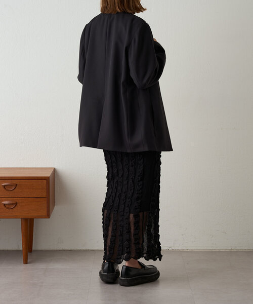 SHENERY（シーナリー）の「《2way仕様》2WAYジャケット（テーラードジャケット・レディース・ベージュ/ブラック・FREE）」の12枚目の写真