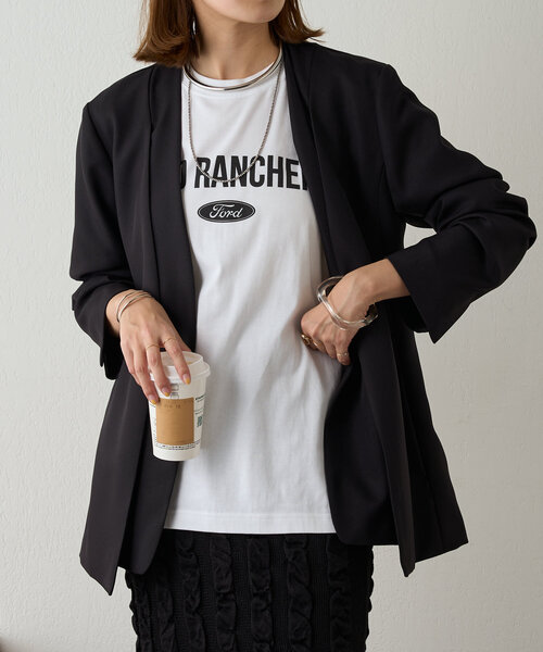 SHENERY（シーナリー）の「《2way仕様》2WAYジャケット（テーラードジャケット・レディース・ベージュ/ブラック・FREE）」の15枚目の写真