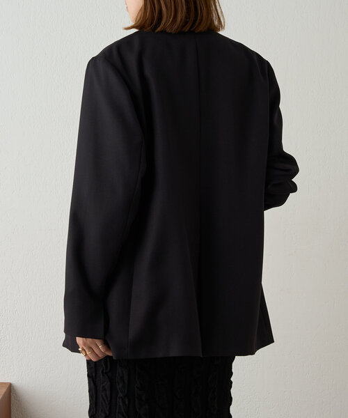 SHENERY（シーナリー）の「《2way仕様》2WAYジャケット（テーラードジャケット・レディース・ベージュ/ブラック・FREE）」の22枚目の写真