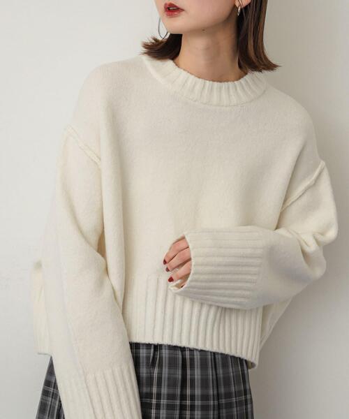セール】ワイドリブクルーネックセーター（ニット/セーター）｜SENSE