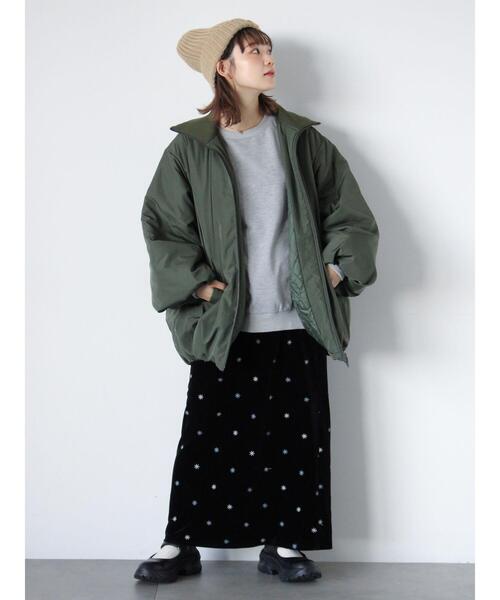 ehka sopo(エヘカソポ)の「◎ベロア刺繍スカート(スカート・レディース・グリーン/ブラック/チャコールグレー・F)」の19枚目の写真