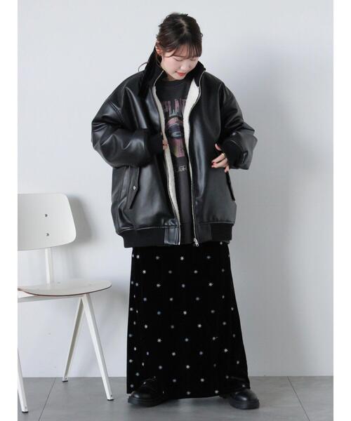 ehka sopo(エヘカソポ)の「◎ベロア刺繍スカート(スカート・レディース・グリーン/ブラック/チャコールグレー・F)」の14枚目の写真