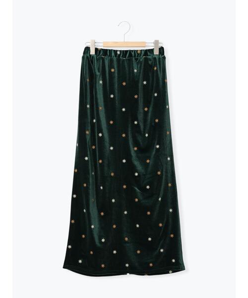 ehka sopo(エヘカソポ)の「◎ベロア刺繍スカート(スカート・レディース・グリーン/ブラック/チャコールグレー・F)」の16枚目の写真