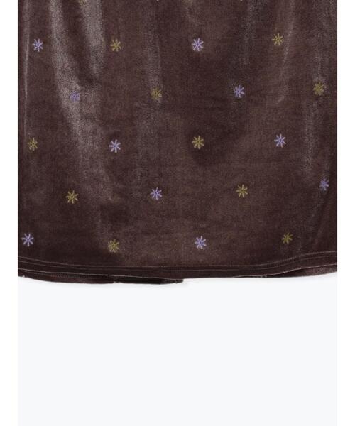 ehka sopo(エヘカソポ)の「◎ベロア刺繍スカート(スカート・レディース・グリーン/ブラック/チャコールグレー・F)」の10枚目の写真